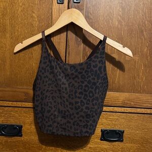 Gapfit leopard print crop workout tank.